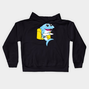 Happy Cartoon Baby Shark Kids Hoodie